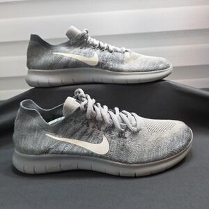 Nike Free RN Flyknit Women's Shoes Size 9 Running Wolf Gray 880844-015